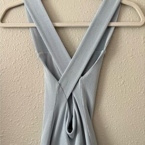 Elegant Light Blue Women's Dress